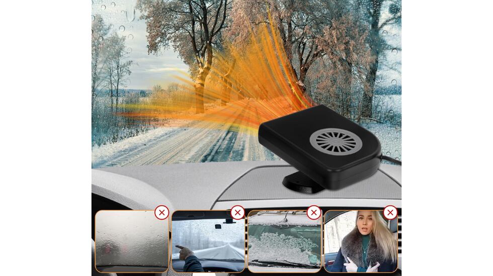 Este calefactor para coche también cuenta con función de aire frío.