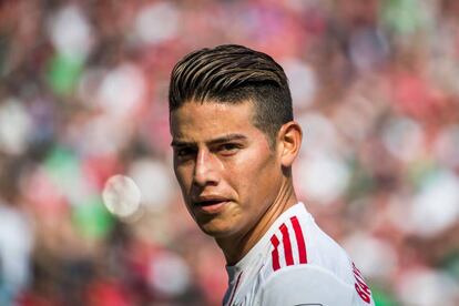 El colombiano James Rodríguez durante un partido del Bayern Múnich.