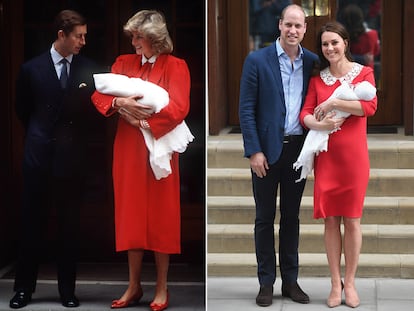 El vestido es un homenaje al que llevó Lady Di para presentar a su segundo hijo.