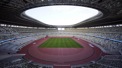 Vista do estádio olímpico de Tóquio (Japão).