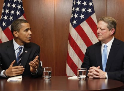 Obama y Al Gore coinciden en señalar que la lucha contra el cambio climático es urgente.