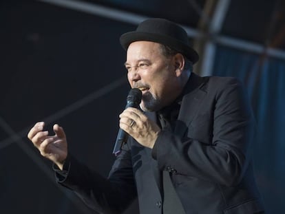 Rubén Blades, en un concierto en el Poble Espanyol en 2017.