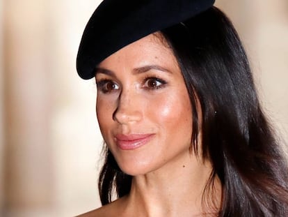 La duquesa de Sussex, Meghan Markle, en Londres el pasado domingo. 
 