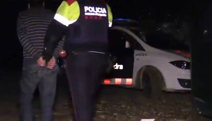 Detenció d'un sospitós, en una imatge d'arxiu.