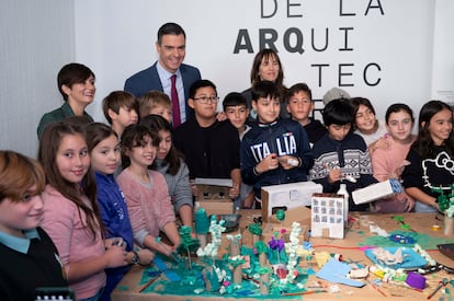 El presidente del gobierno, Pedro Sánchez, en la inauguración del museo.