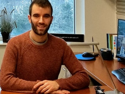 El ingeniero Alberto Castillo, en la Universidad de Virginia, donde investiga cómo usar los algoritmos en el tratamiento contra la diabetes.