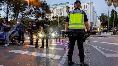 Imagen de archivo de una operación policial en Marbella.