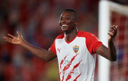 Umar Sadiq, de 25 años, delantero de la UD Almería y uno de los jugadores más decisivos de LaLiga SmartBank.