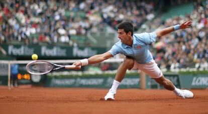 Djokovic, en su partido ante Sousa 