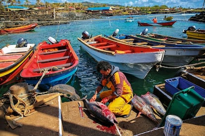 150 barcas tienen licencia en la isla para pescar.