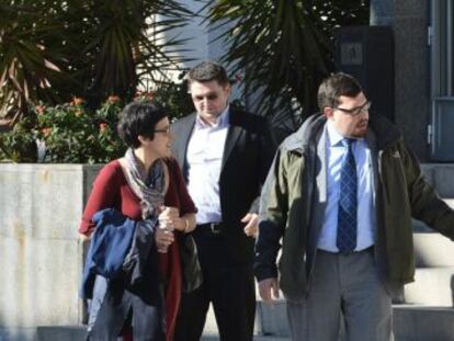 Varios acusados, tras la primera sesión del juicio en Córdoba por las supuestas agresiones en la Mezquita.