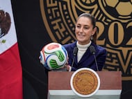 Claudia Sheinbaum en el Complejo Cultural Los Pinos, en Ciudad de México, el 10 de noviembre.