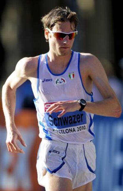 Schwazer, en el Campeonato del Mundo de Barcelona en 2010.