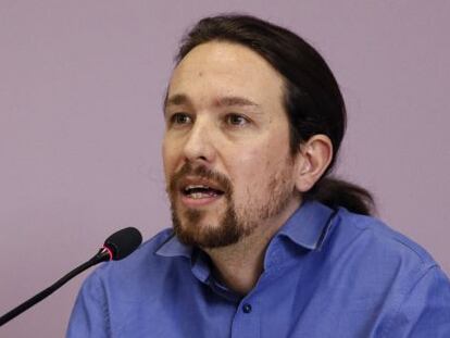 El l&iacute;der de Podemos, Pablo Iglesias.