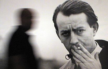 André Malraux en una fotografía de la exposición "El món i la meva càmera Gisèle Freund" en el CCCB