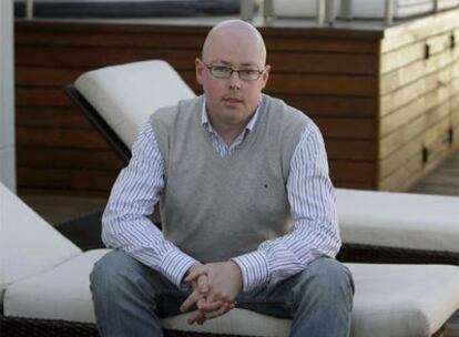 El escritor irlandés John Boyne, el pasado mes de abril en Barcelona.