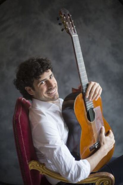 Pablo Villegas posa en el Teatro de la Zarzuela en 2014.