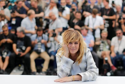 Emma Suárez, en la presentación en Cannes de 'Las hijas de Abril'.