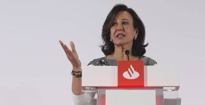 La presidenta de Banco Santander, Ana Botín.