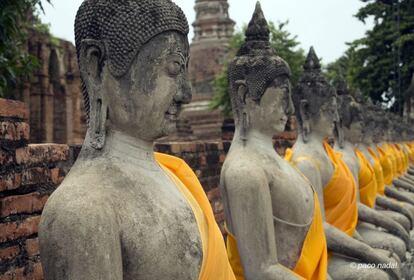 Ayutthaya, en Tailandia, fue hasta mediados del siglo XVIII la verdadera capital del reino thai.