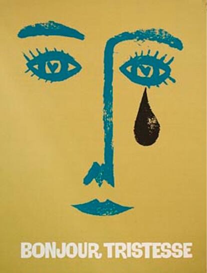 Creaci&oacute;n de Saul Bass para &#039;Bonjour tristesse&#039;.