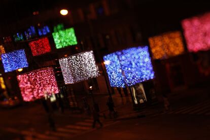 Cubos iluminados.