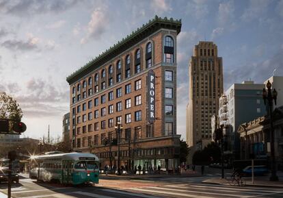 El edificio que acoge el hotel siempre fue conocido como el Flatiron de San Francisco.