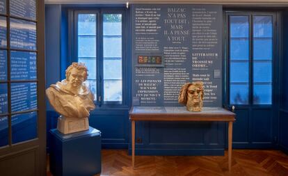 Una de las salas expositivas de la Maison de Balzac, en París.