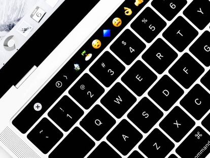 Touch Bar en un MacBook Pro.