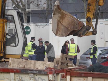 Registro de la Guardia Civil en el caso 3% en Glòries (Barcelona).