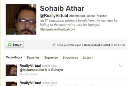 Sohaib Athar relató la operación que acabó con la muerte de Bin Laden en directo, a través de Twitter