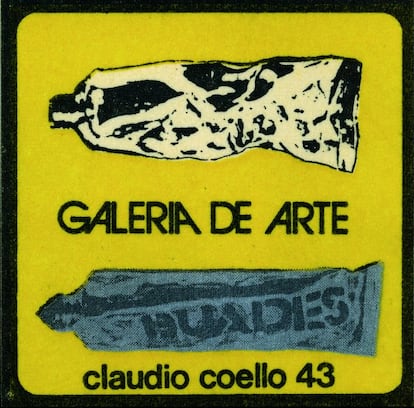 Logotipo de la galería de arte Baudes, en la calle de Claudio Coello de Madrid, diseñada por Alberto Corazón.