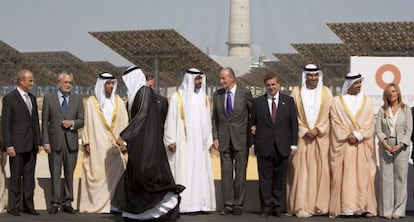 The opening of the Gemasolar plant in Seville in 2011.