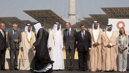 The opening of the Gemasolar plant in Seville in 2011.