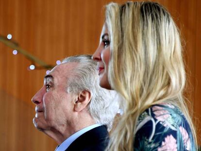 Michel e Marcela Temer no Pal&aacute;cio da Alvorada no dia 22.