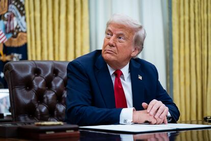 Donald Trump, la semana pasada en el Despacho Oval.
