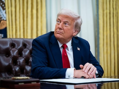 Donald Trump, la semana pasada en el Despacho Oval.