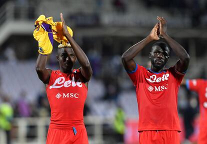 Victor Osimhen y Kalidou Koulibaly.