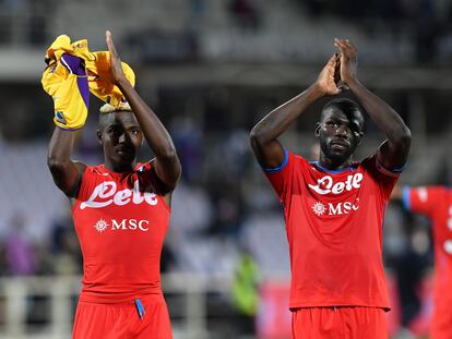 Victor Osimhen y Kalidou Koulibaly.