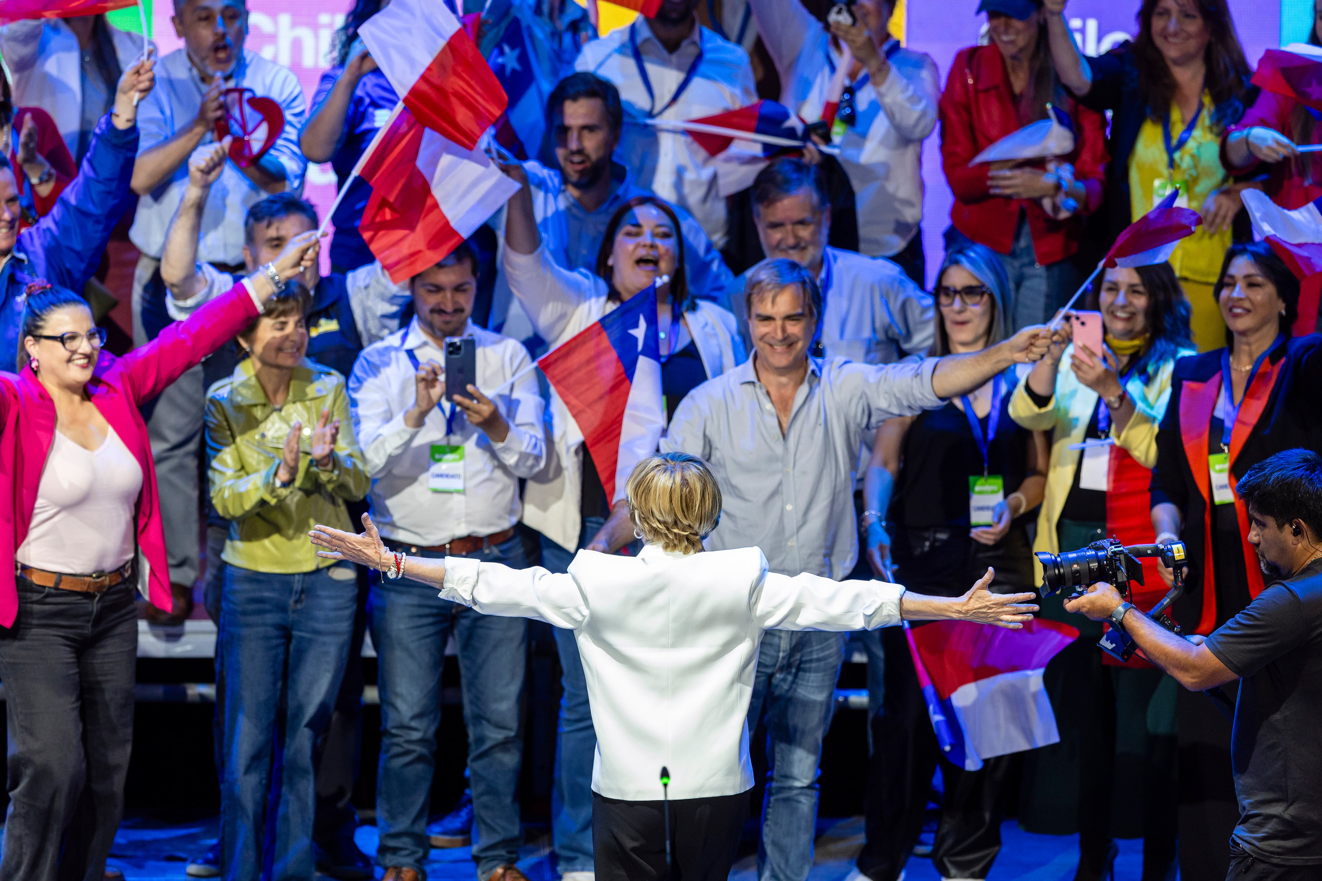 Cierre de campaña de Evelyn Matthei en Santiago.