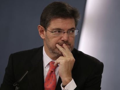 Rafael Catalá, ministro de Justicia.