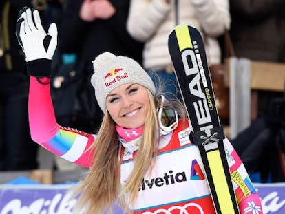 Lindsey Vonn, en el Mundial de 2015.