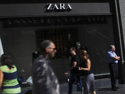 Escaparate de una tienda de Zara en Madrid