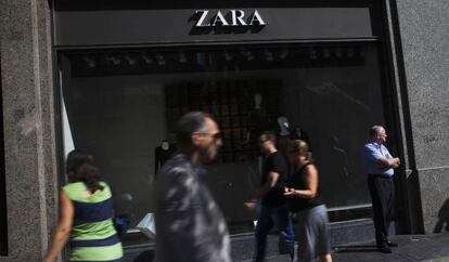 Escaparate de una tienda de Zara en Madrid