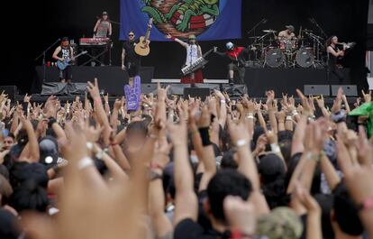 Trivium en el Domination Music Festival de Mexico.