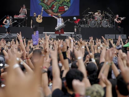 Trivium en el Domination Music Festival de Mexico.