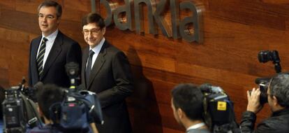 Jos&eacute; Sevilla, consejero delegado de Bankia, y Jos&eacute; Ignacio Goirigolzarri, presidente