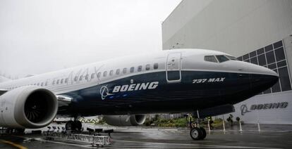 Boeing 737 MAX 7, en la sede de Boeing, en Renton (Washington, EE UU).