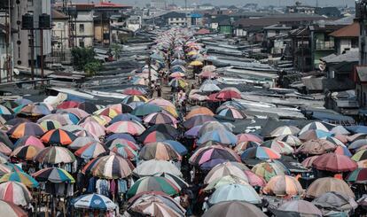 Imagen de un mercado en Port Harcourt, en el sur de Nigeria.
