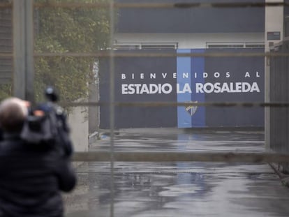 El estadio de La Rosaleda, este miércoles.